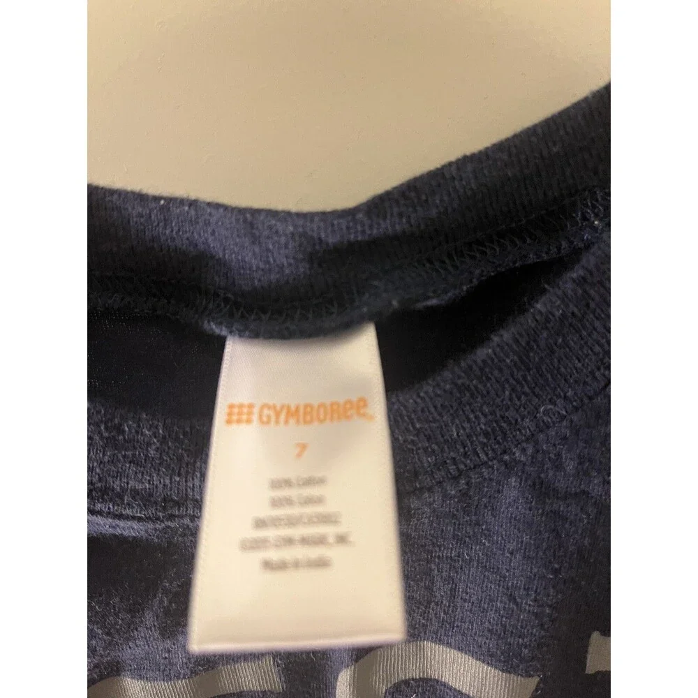 Gymboree Boys Graphic Print Muscle Shirt Tank Size 7 Blue